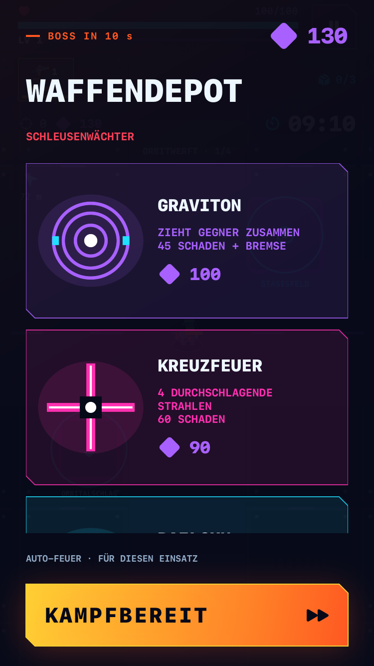 Waffendepot vor dem Boss – Deutsch